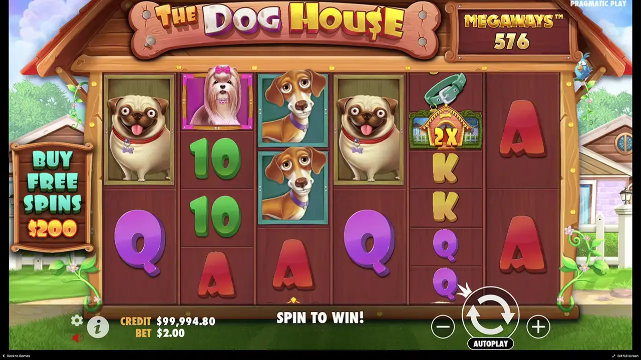 Получить бонусы в the Dog house мегавейс